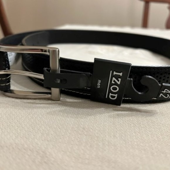 Izod Men's Leather Belt - size 42 - Picture 1 of 4